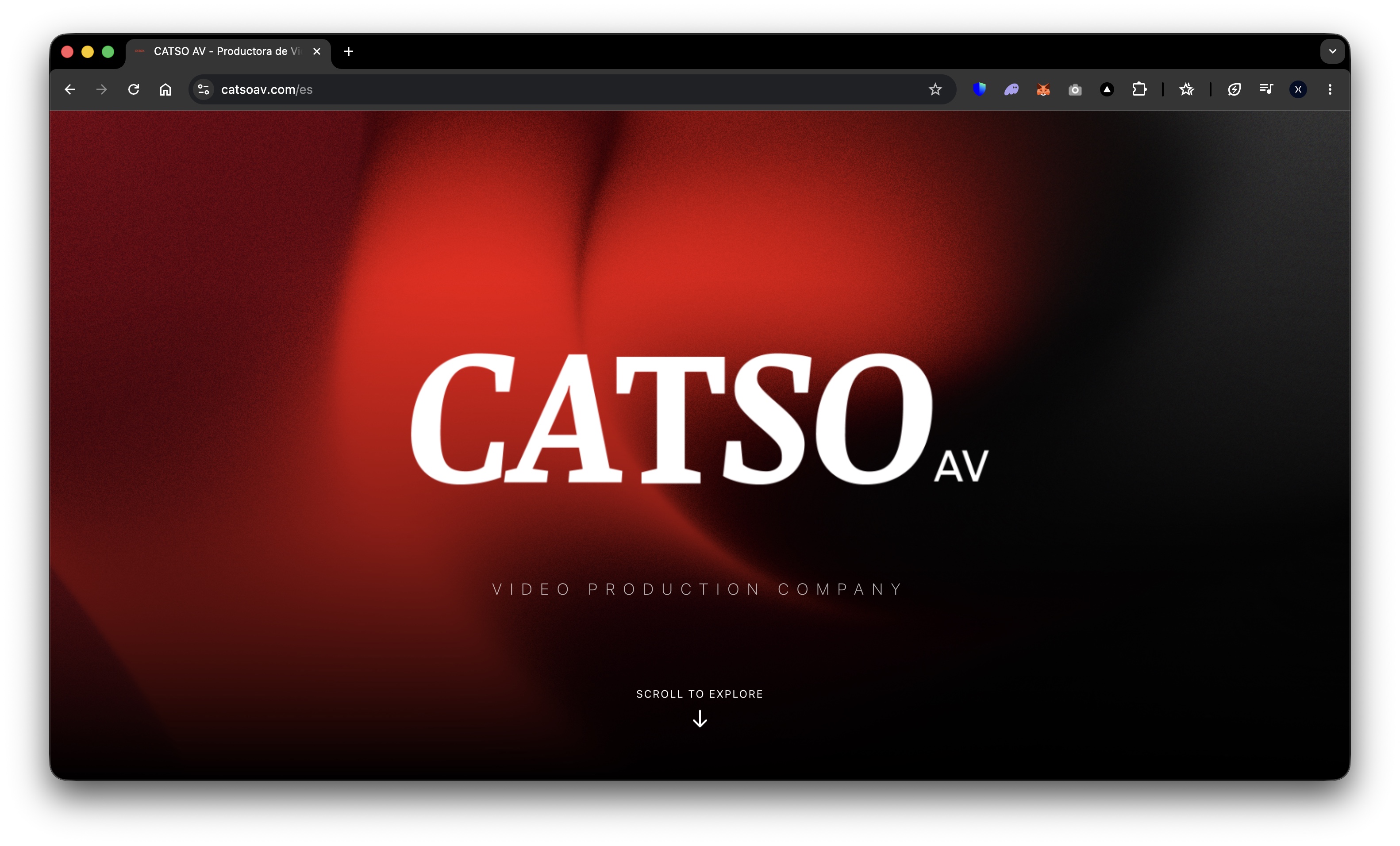 Una intro de cine. - Diseño y desarrollo web por Vaxler Software para Catso AV