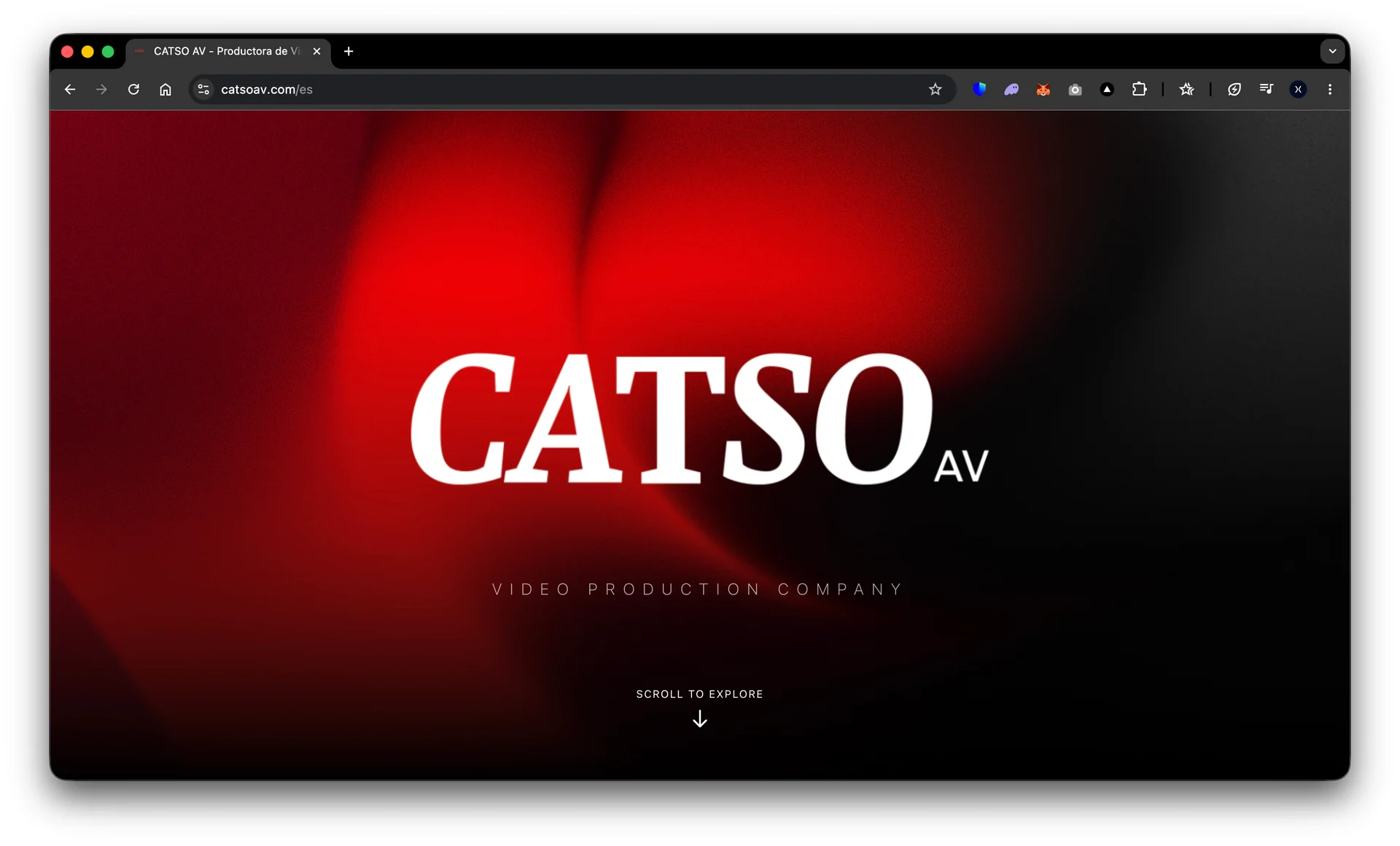 Catso AV - Una intro de cine. (Desarrollado por Vaxler) Una intro de cine. - Diseño y desarrollo web por Vaxler Software para Catso AV